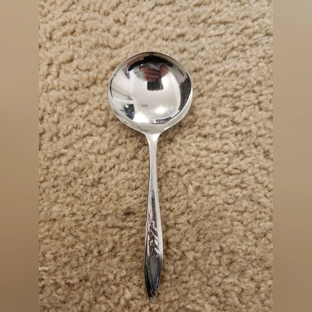 Set Of 2 Stainless Steel Fork And‎ Spoon Floral #FF
